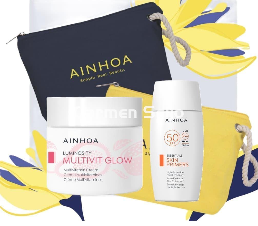 Ainhoa Cosmetics Pack Crema Multivit Glow y Emulsión Solar SPF 50 - Imagen 1