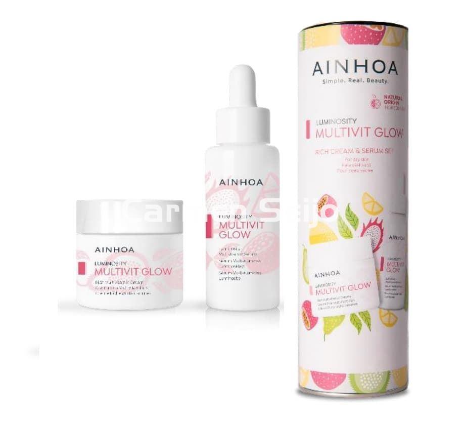 Ainhoa Cosmetics Pack Crema Rich y Sérum Multivit Glow - Imagen 1