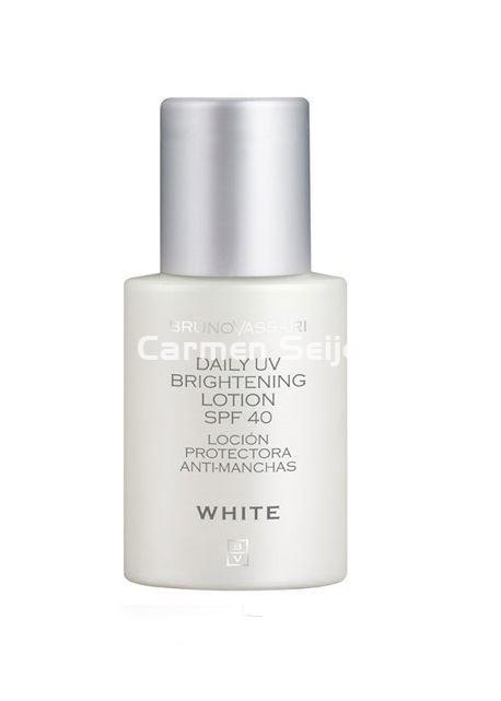 Bruno Vassari Loción Protectora Anti-Manchas Daily UV Brightening Lotion SPF 40 White. - Imagen 1