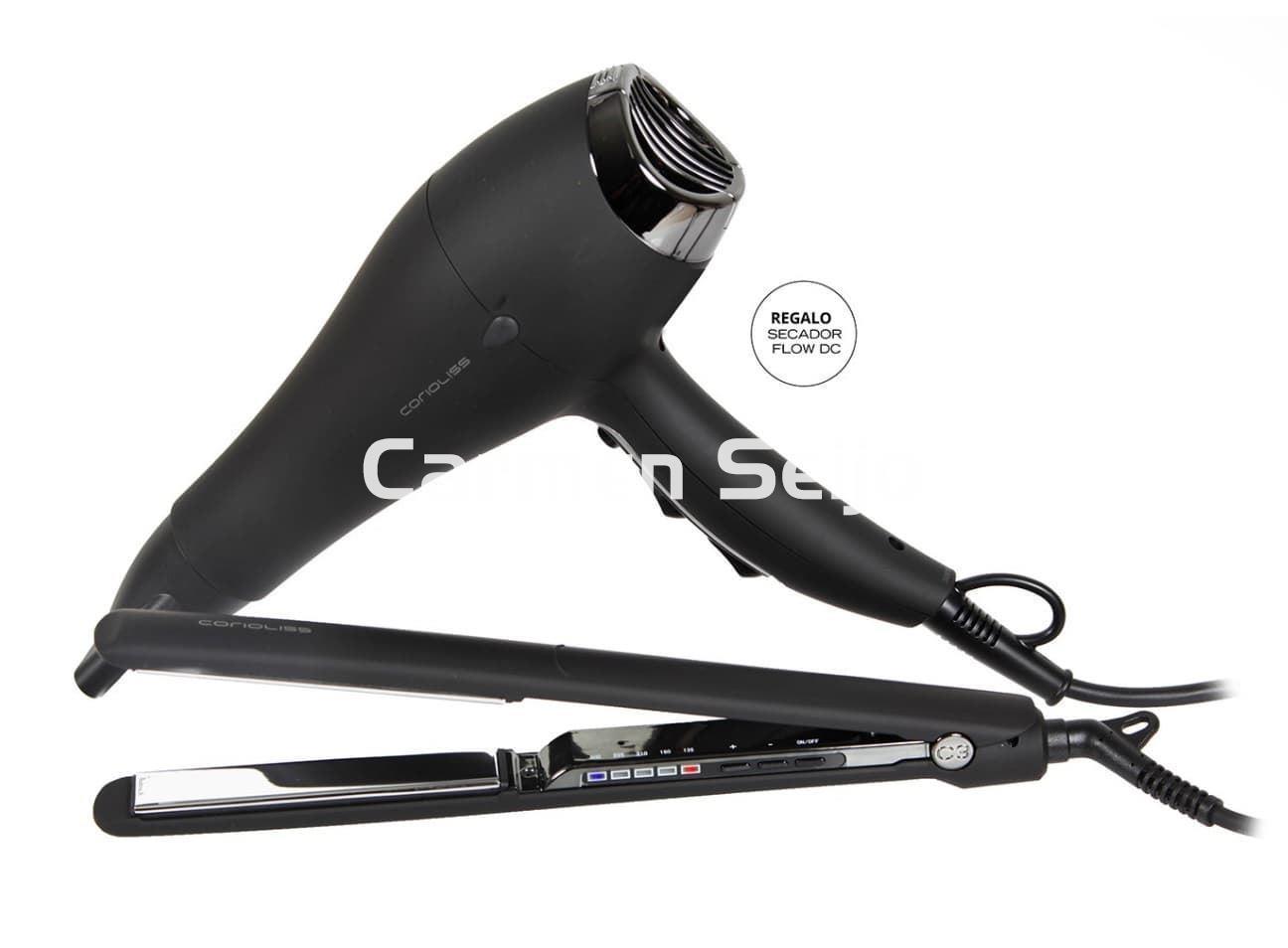 Corioliss Pack Placha C3 Black Chrome + Secador Flow DC - Imagen 1