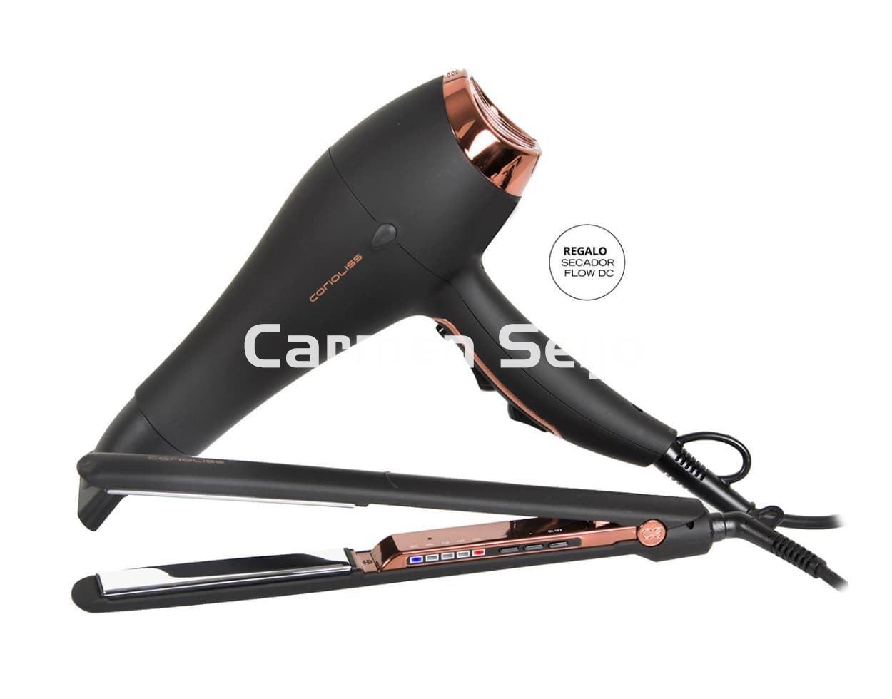 Corioliss Pack Plancha C3 Black Copper + Secador Flow DC - Imagen 1