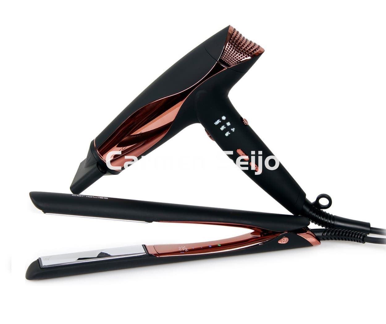 Corioliss Pack Plancha C5 Black Copper + Secador Wind - Imagen 1