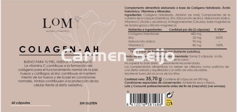 Lomi Nutricosmetics Colagen-AH Colágeno + Ácido Hialurónico - Imagen 2