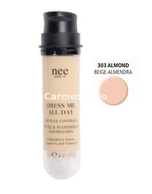 Nee Make Up Milano Recambio Maquillaje Dress Me All Day 303 Almendra - Imagen 1