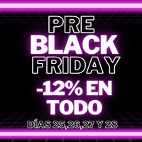 PRE BLACK FRIDAY -12% 🎉🎉