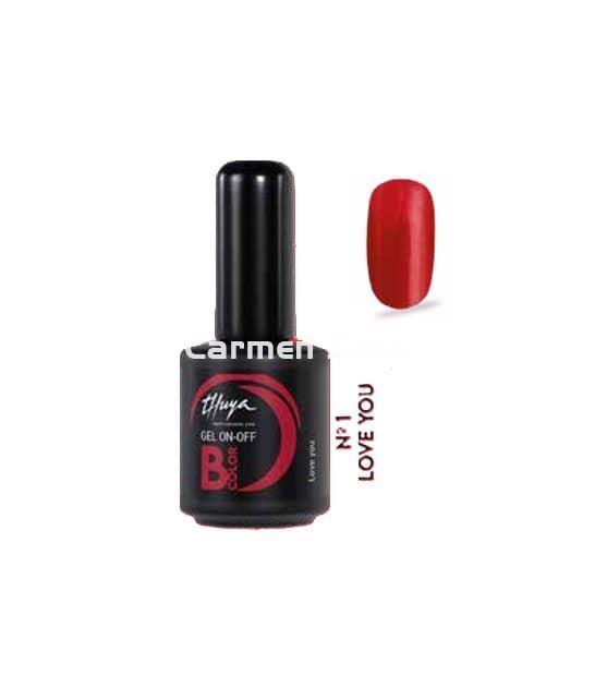 Thuya Esmalte Permanente Gel On-Off B.Color Nº 1 Love You - Imagen 1