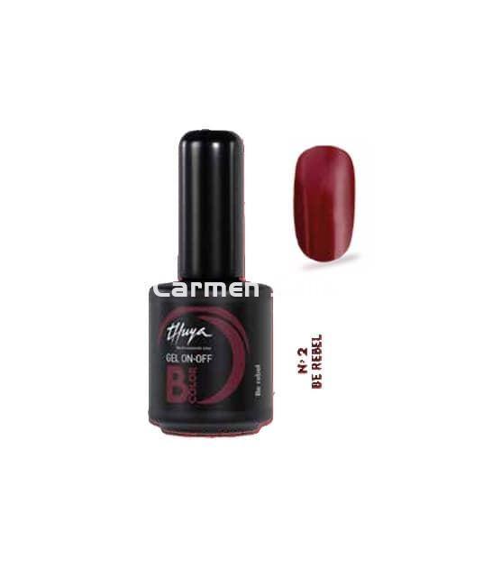 Thuya Esmalte Permanente Gel On-Off B.Color Nº 2 Be Rebel - Imagen 1