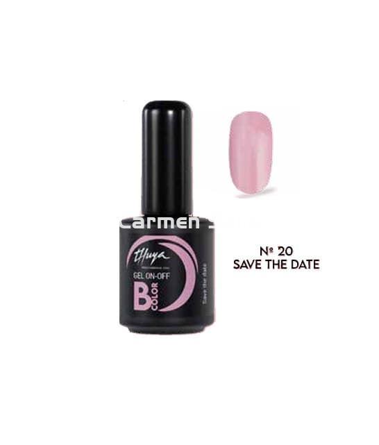 Thuya Esmalte Permanente Gel On-Off B.Color Nº 20 Save the Date - Imagen 1